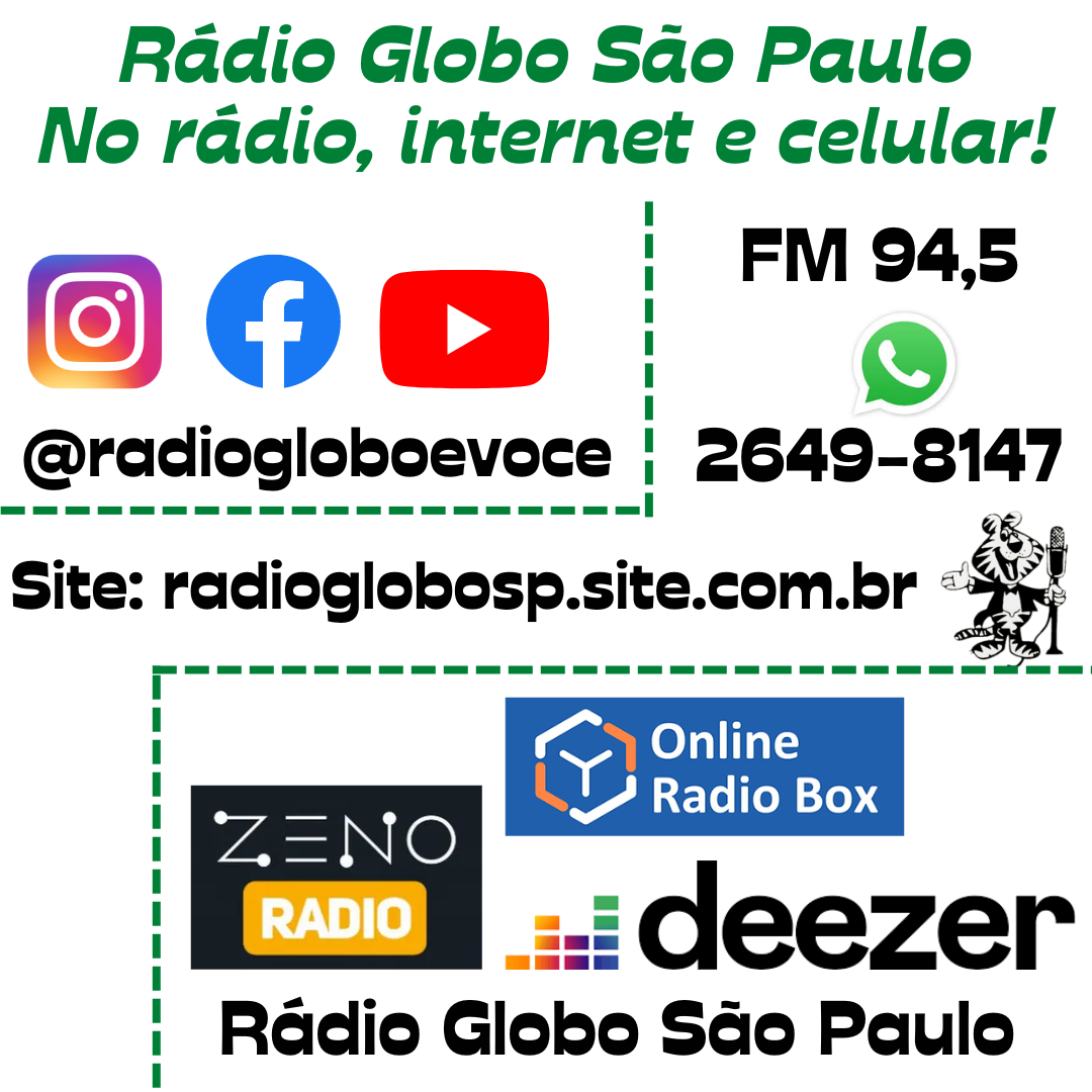 Rádio Globo São Paulo No rádio, internet e celular!